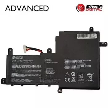 Extra Digital Advanced NB432516 laptopaccu voor ASUS B31N1729 - 3400mAh, 11.52V, 39.2Wh, 3 cellen