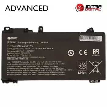 Extra Digital Advanced NB462551 vervangende accu voor HP RE03XL – 3700mAh 11.55V Li-Ion, 3 cellen, zwart