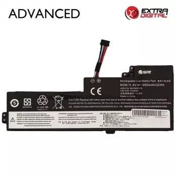 Extra Digital Advanced NB483037 laptop-accu – vervanging voor Lenovo 01AV421, 1950mAh, 11.4V, 3-cellen Li-Ion (ThinkPad X270, X260, T470, T460, L470, L460, P51s, P50s, A475, A275)