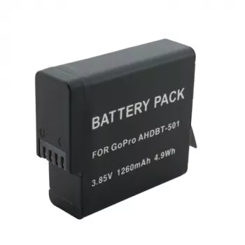 Extra Digital AHDBT-501 Li-ion camera-accu 1260mAh voor GoPro HERO5/6/7 Black & HERO (2018)