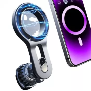 EXTRA DIGITAL magnetische telefoonhouder voor ventilatieroosters – universele smartphonehouder met 360°-draaiing, N52 neodymium magneten - zwart (HB390489)