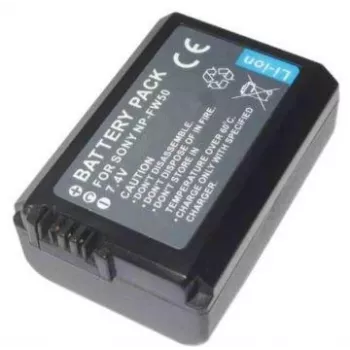 EXTRA DIGITAL NP-FW50 lithium-ion-accu voor Sony Alpha, NEX en RX camera's (7,2 V, 1020 mAh)