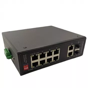 EXTRA DIGITAL PoE-switch 10 poorten 1000M met 2 SFP-poorten 1000M