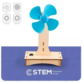 EXTRA DIGITAL houten bouwpakket elektrische ventilator educatief model