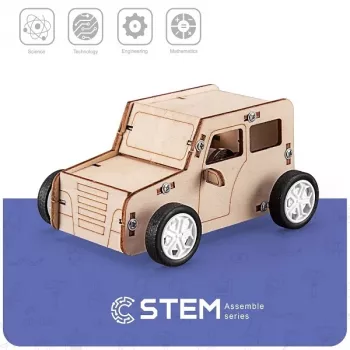 EXTRA DIGITAL houtbouwset traagheidsauto, educatief model