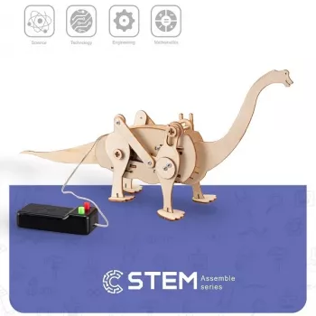 EXTRA DIGITAL houten bouwpakket lopende dinosaurus, leermodel