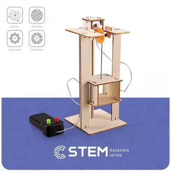 EXTRA DIGITAL houten bouwpakket lift, leermodel