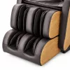 EXTRALINK 3D Zero Gravity massagestoel met houtdecor-accenten, zwart/bruin