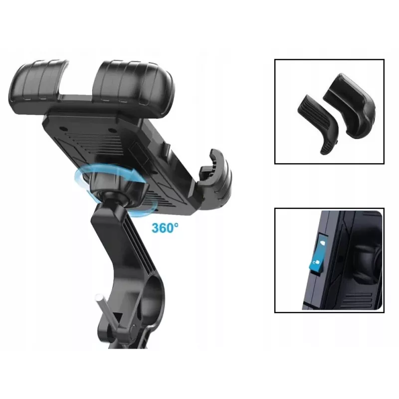 Extralink Anti-Shock fietshouder voor smartphone op het stuur - zwart