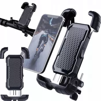 Extralink Anti-Shock fietshouder voor smartphone op het stuur - zwart