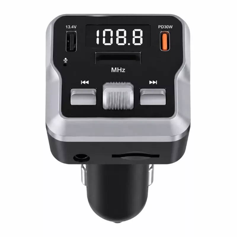 EXTRALINK Bluetooth FM-transmitter met 2 USB-oplaadpoorten en MicroSD-kaartsleuf