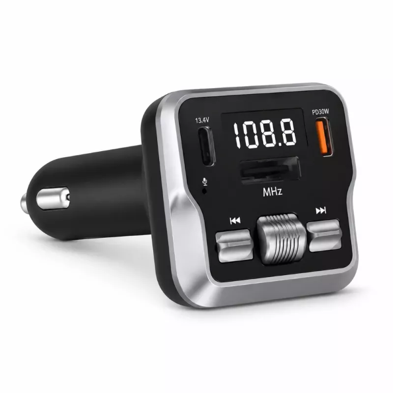 EXTRALINK Bluetooth FM-transmitter met 2 USB-oplaadpoorten en MicroSD-kaartsleuf
