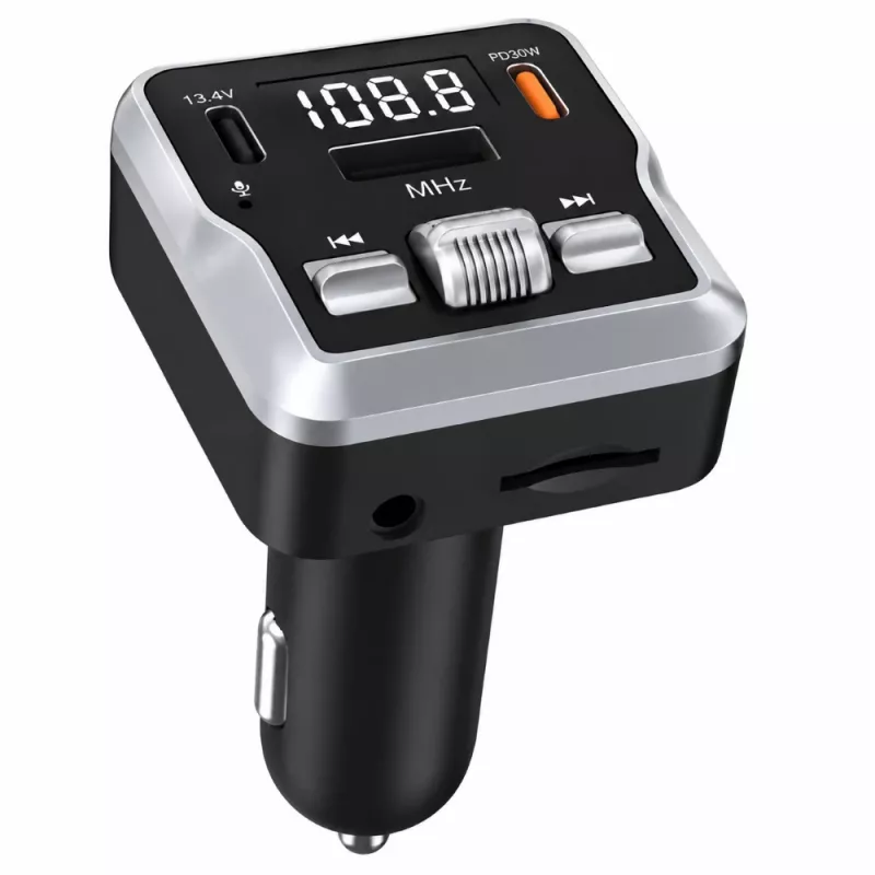 EXTRALINK Bluetooth FM-transmitter met 2 USB-oplaadpoorten en MicroSD-kaartsleuf