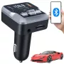 EXTRALINK Bluetooth FM-transmitter met 2 USB-oplaadpoorten en MicroSD-kaartsleuf