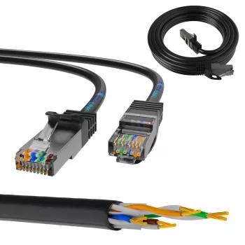Extralink Cat.5e FTP LAN-patchkabel 10m, koper netwerk twisted pair