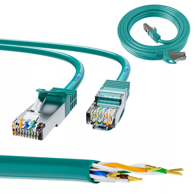 Extralink Cat.6 FTP 10m LAN-patchkabel, koperen netwerkkabel, twisted pair 1Gbit/s