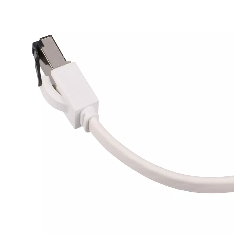 EXTRALINK CAT.8 U/FTP 20m 40G platte kabel, afgeschermd, patchkabel, koper, wit