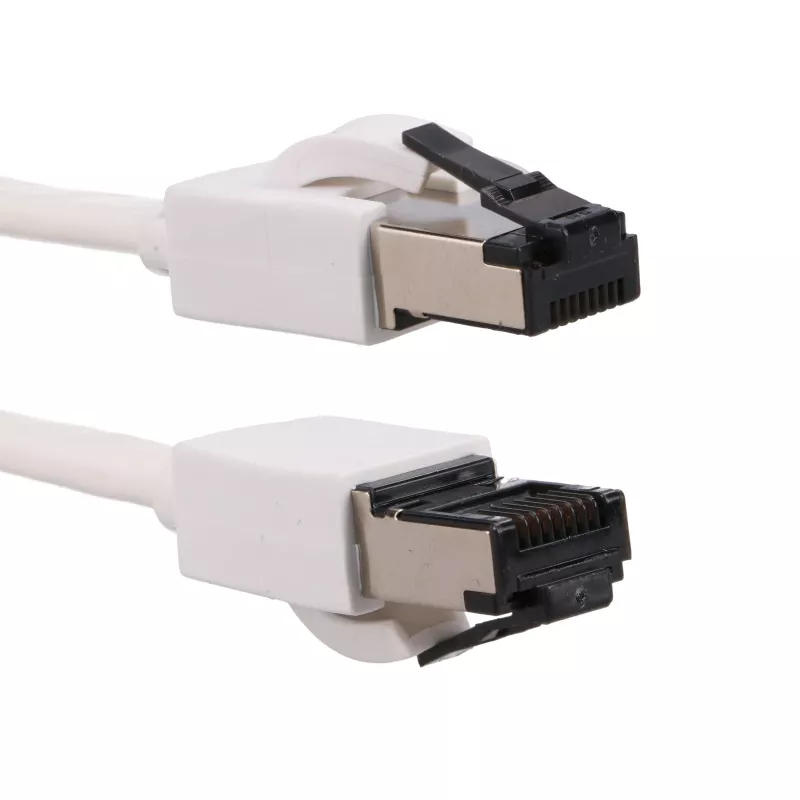 EXTRALINK CAT.8 U/FTP 20m 40G platte kabel, afgeschermd, patchkabel, koper, wit