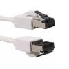 EXTRALINK Cat.8 U/FTP platte Ethernet-patchkabel 10m 40Gbps wit