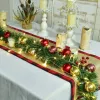 Extralink kerstgirlande, decoratieve slinger 5m - USB-aangedreven LED-lichtsnoer, warmwit, voor binnen