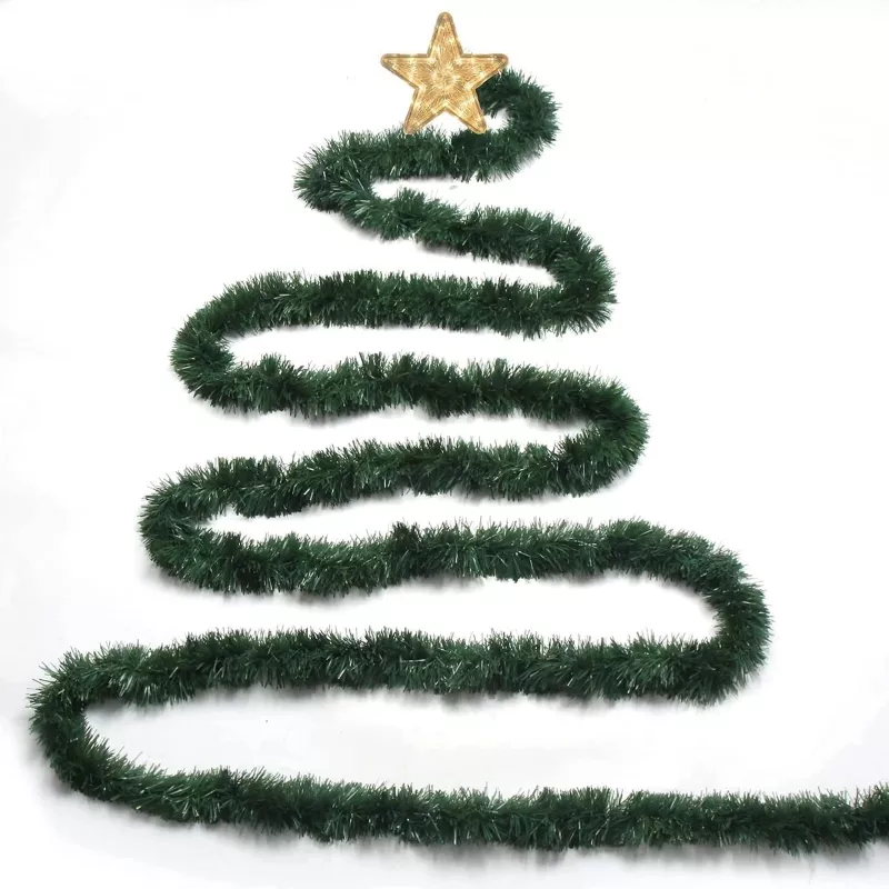 Extralink kerstgirlande, decoratieve slinger 5m - USB-aangedreven LED-lichtsnoer, warmwit, voor binnen