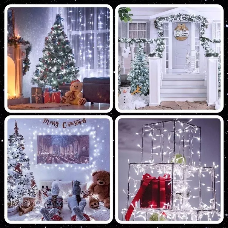 EXTRALINK kerstverlichting 300 LED buiten binnen koudwit 21,7m
