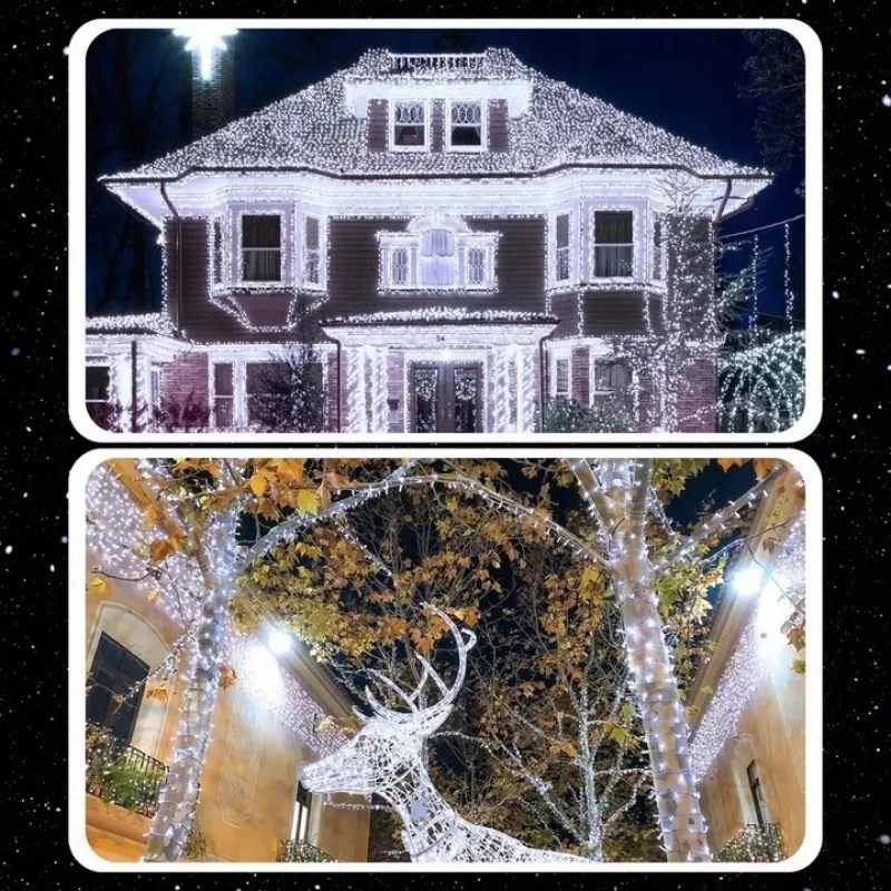 EXTRALINK kerstverlichting 300 LED buiten binnen koudwit 21,7m