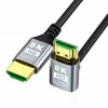 EXTRALINK HDMI 2.1 8K HDR 2M haakse kabel omhoog zwart