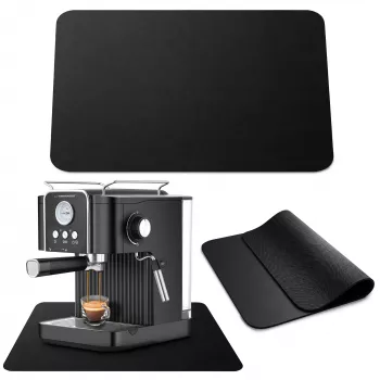 EXTRALINK HOME Koffiemachine-mat, absorberende vloeistofbescherming, 30x40 cm, zwart/donkergrijs