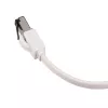 EXTRALINK LAN-patchkabel Cat.8 U/FTP 2m 40G plat, afgeschermd, folieafgeschermde paren, koper, wit