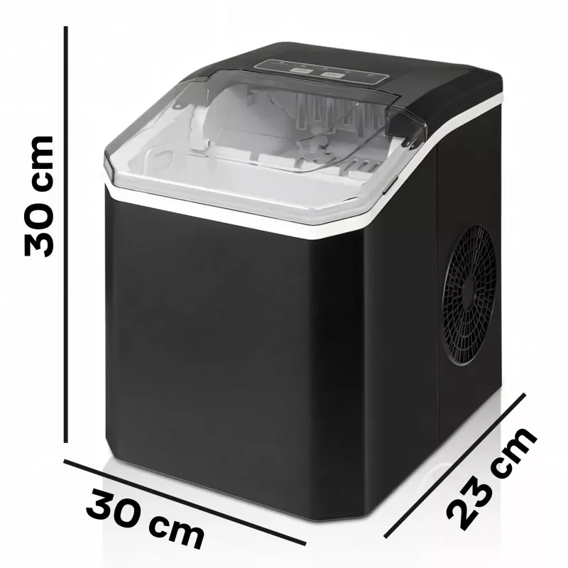 Extralink SmartLife Cube Ice Lite ijsblokjesmachine - 12 kg/24u, 1,8L reservoir, Bullet Ice, zwart
