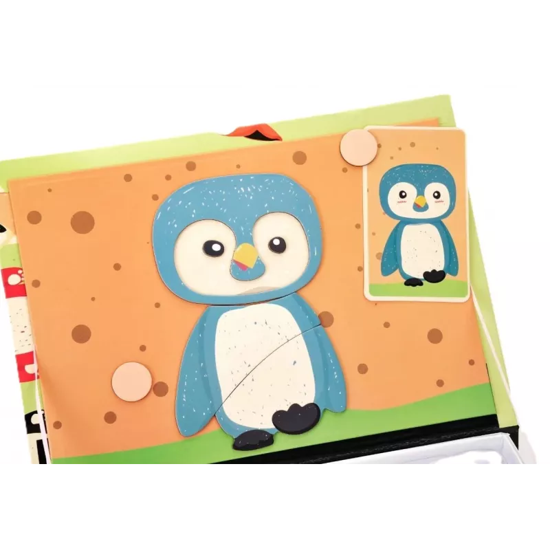 EXTRALINK TOYS magnetisch puzzelboek dieren 68 stuks