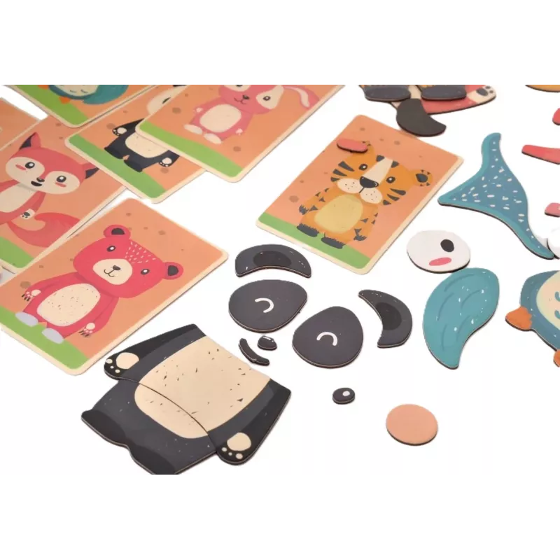 EXTRALINK TOYS magnetisch puzzelboek dieren 68 stuks