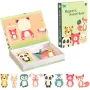 EXTRALINK TOYS magnetisch puzzelboek dieren 68 stuks