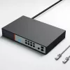 Extralink VICTOR 8-poorts Gigabit PoE+ managed switch met 2 SFP, 150W budget, L2+