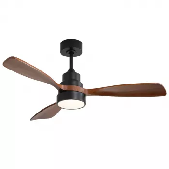 Extralink Walnut Dark 48 slimme wifi-plafondventilator, donker walnoot, 122 cm, app-bediening