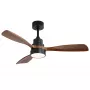 Extralink Walnut Dark 48 slimme wifi-plafondventilator, donker walnoot, 122 cm, app-bediening