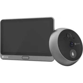 Ezviz CS-CP4 2MP Wi-Fi digitale deurspion met 4,3-inch display, zilver