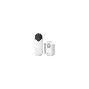 EZVIZ CSDB25MP accu-videodeurbel-set met draadloze gong, 2K+ resolutie, 176° gezichtsveld, IP65, 5200 mAh accu, microSD tot 256GB, compatibel met Alexa/Google