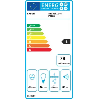 Faber Stilo Glass Smart A90 wandafzuigkap met Wi-Fi-app-bediening, 90 cm, RVS/glas, A+ energie, 700 m³/h