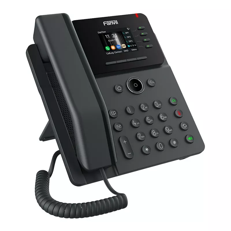 Fanvil V61W Prime Business IP-telefoon, SIP, PoE, Gigabit, USB-poort, 2,4" LCD, zwart