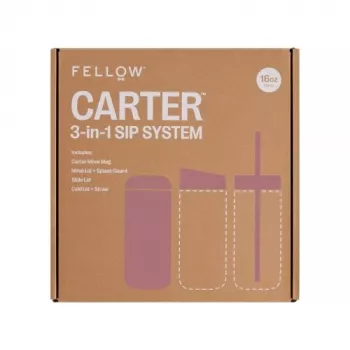 Fellow Carter Move Mug 3-in-1 473 ml thermobeker met 3 deksels Powder Pink
