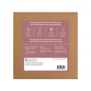 Fellow Carter Move Mug 3-in-1 473 ml thermobeker met 3 deksels Powder Pink