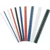 Fellowes 53315 kunststof bindringen, 12 mm, 21 ringen, A4, 80 bladen, zwart, 25 stuks