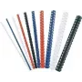 Fellowes 53315 kunststof bindringen, 12 mm, 21 ringen, A4, 80 bladen, zwart, 25 stuks