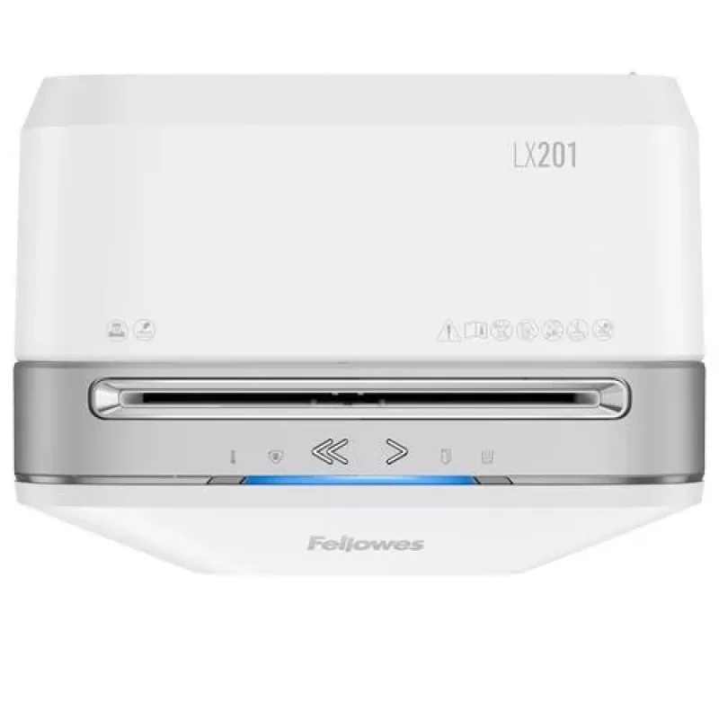 Fellowes Powershred LX201 micro-cut papierversnipperaar, 12 vel, 22 liter, wit