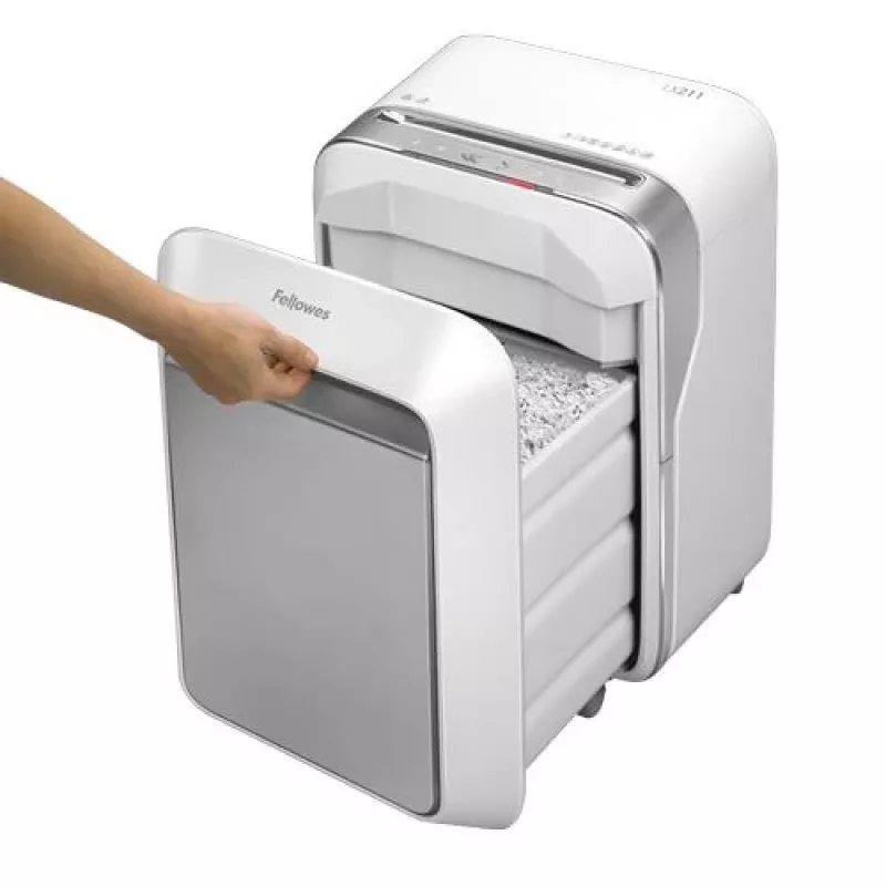 Fellowes Powershred LX211 micro-cut papierversnipperaar, 15 vel, 23 liter, wit