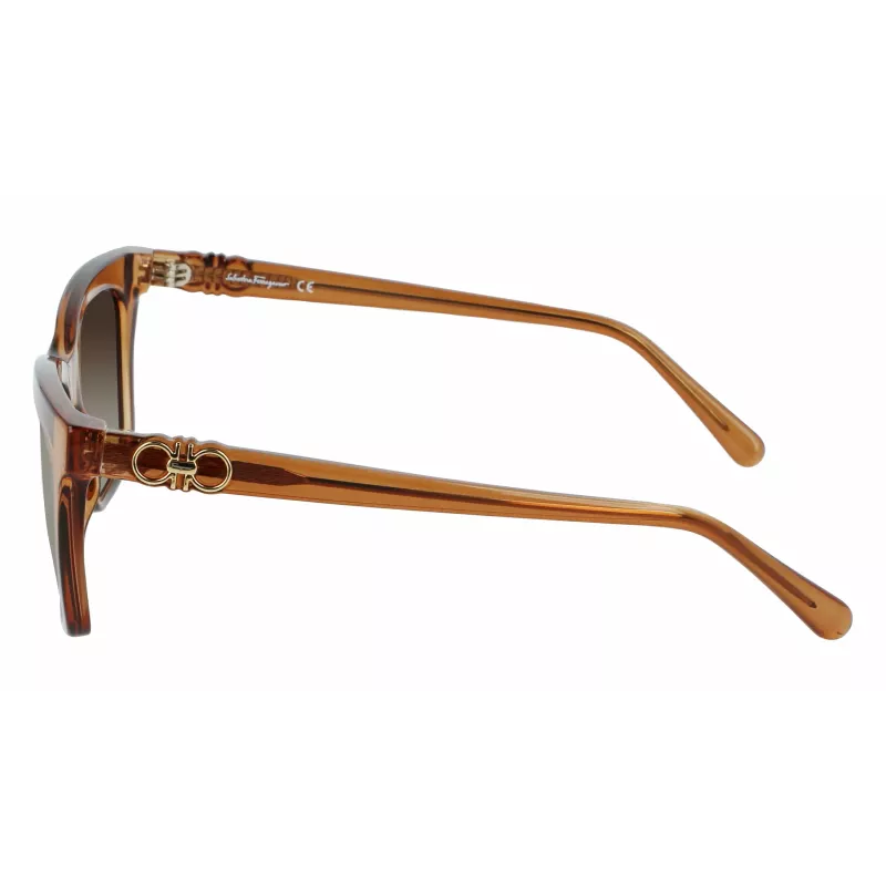 FERRAGAMO SF1027S-210 dames zonnebril Havana bruin 55mm