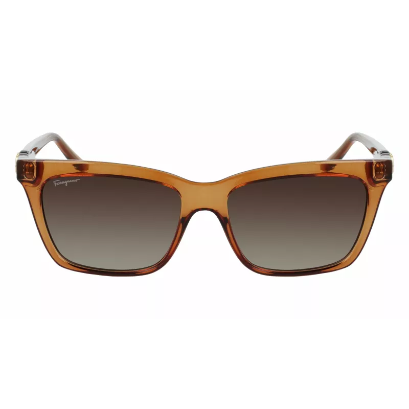 FERRAGAMO SF1027S-210 dames zonnebril Havana bruin 55mm