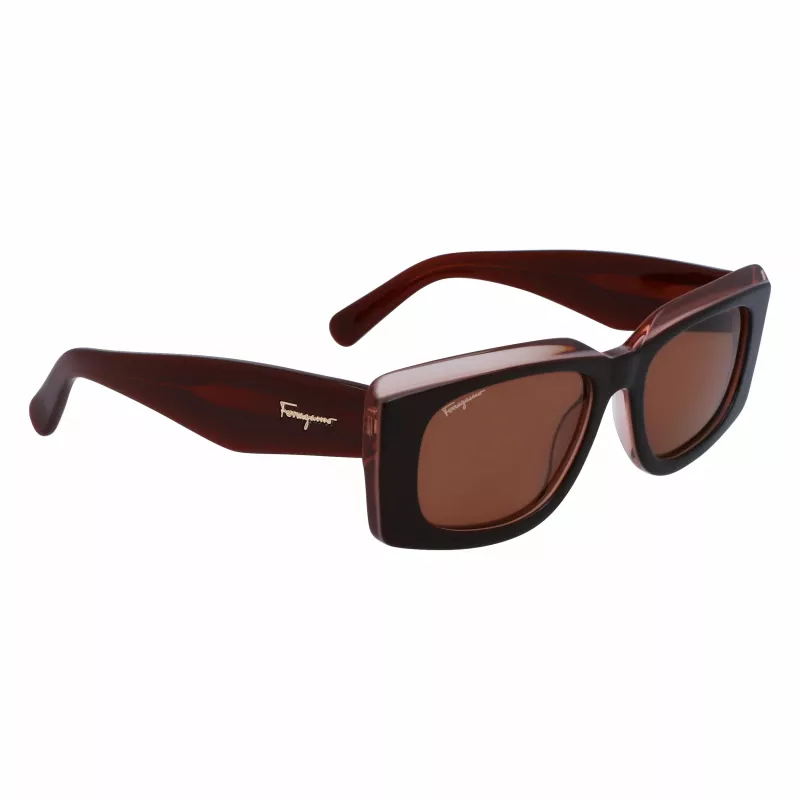 FERRAGAMO SF1079S-211 dameszonnebril Havana bruin verloop 54mm